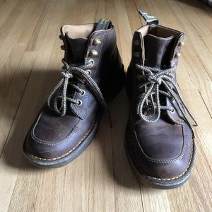 Dark Brown Dr. Martens Kameron Mock Toe Boot